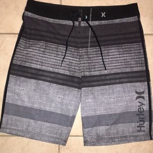 New Men’s Black/Gray Hurley Phantom Board Shorts